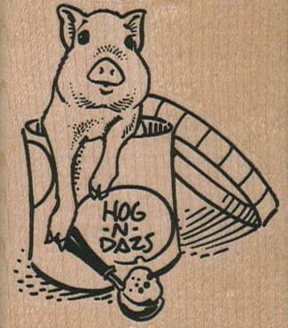 Hog N Dazs Pig 2 1/4 X 2 1/2
