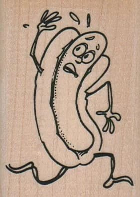 Running Hot Dog 2 X 2 3/4