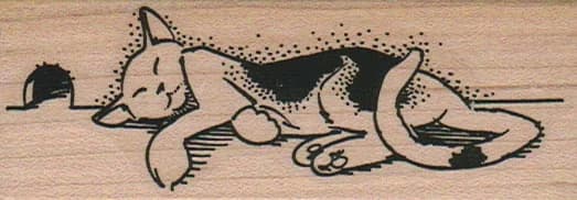 Cat By Mousehole 1 1/2 X 3 1/2