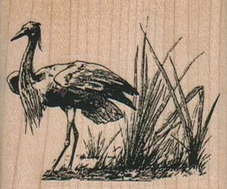 Bird In Marsh 2 1/4 X 1 3/4