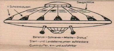 Flying Saucer Diagram 2 X 4