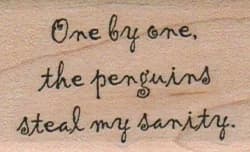 One By One The Penguins 1 1/4 X 1 3/4