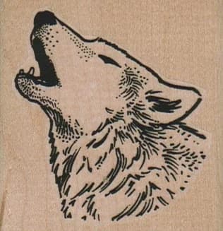 Howling Wolf 2 1/4 X 2 1/4
