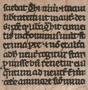 Illuminated Text 2 1/2 X 2 1/2