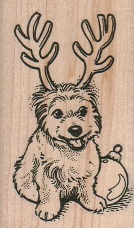 Bichon Reindeer Horns 2 X 3 1/4