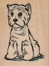 Cute Little Dog 1 1/4 X 1 3/4