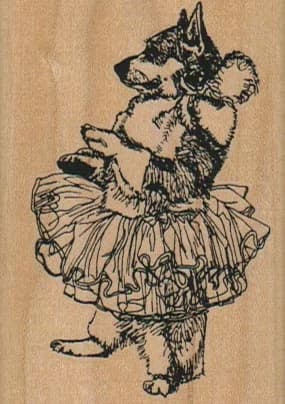 Ballet Dog 2 X 2 3/4