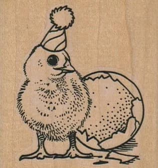 Party Chicken Just Got Laid 2 1/4 X 2 1/4