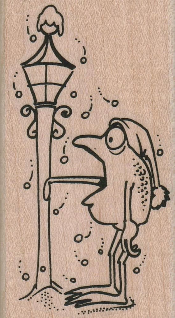 Frog Tongue Stuck To Pole 2 X 3 1/2