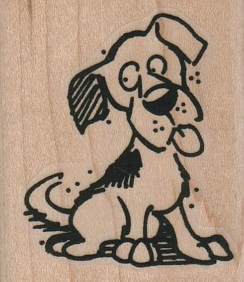 Dog Looking Askance 1 3/4 X 2