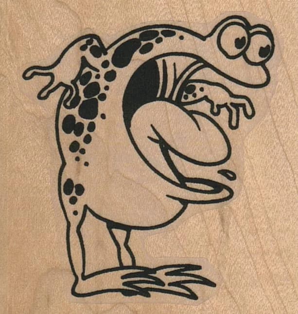Astonished Frog 2 1/4 X 2 1/4