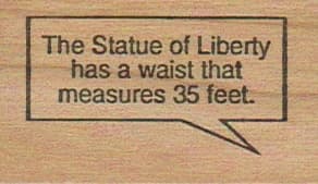 The Statue Of Liberty 1 1/4 X 2