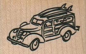 Woody Wagon Two Surfboards 2 X 1 1/4