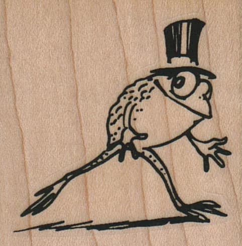 Tophat Frog Running 1 3/4 X 1 3/4