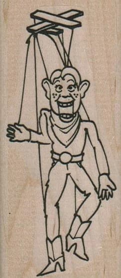 Howdy Doody Puppet 1 3/4 X 3 3/4