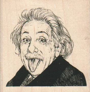 Einstein's Tongue 2 1/2 X 2 1/2