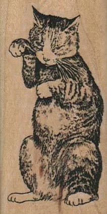 Sitting Cat 1 1/2 X 3