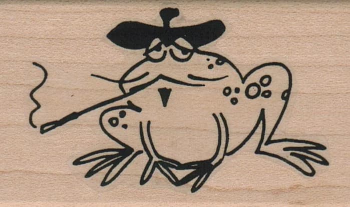 Frog In Beret 1 1/2 X 2 1/2