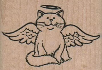 Angel Kitty 2 1/2 X 1 3/4
