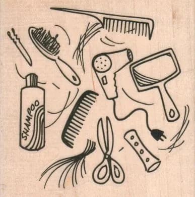 Hairdressing Background 3 X 3