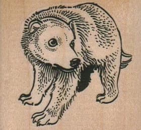 Bear Looking To Side 2 X 1 3/4