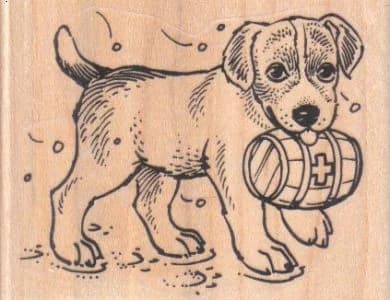 St. Bernard Puppy 3 X 2 1/4
