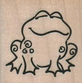 Smiling Frog Front 1 1/2 X 1 1/2