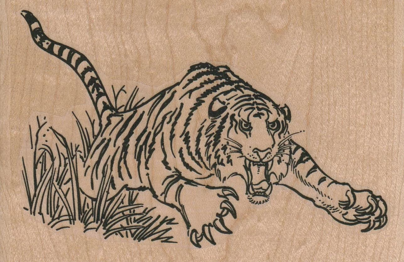 Leaping Tiger 4 1/2 X 3