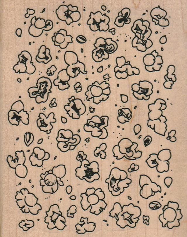 Popcorn Background 4 1/2 X 5 1/2