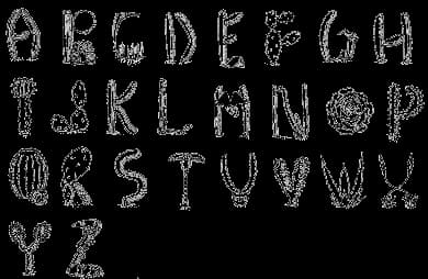 Cactus Alphabet (unmounted)