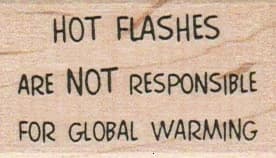 Hot Flashes Are Not Responsible 1 1/4 X 2