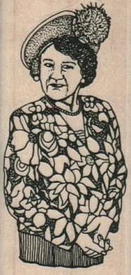 Stylish Lady 1 3/4 X 3 1/2