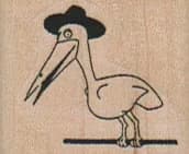 Stork In Hat 1 1/4 X 1
