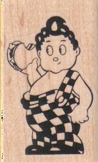 Big Boy Eating Burger 1 1/2 X 2 1/4