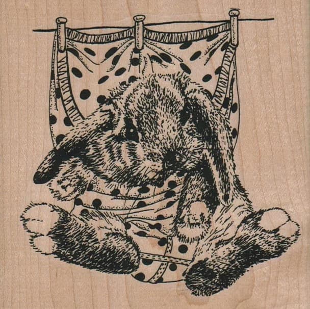 Bunny In Boxers (lg) 4 1/4 X 4 1/4