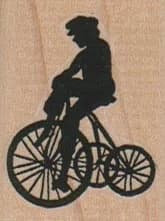 Silhouette Boy/tricycle/lg 1 1/4 X 1 1/2