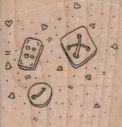 Hearts Background 1 3/4 X 1 3/4