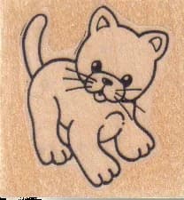 Kitty Cat 1 1/2 X 1 1/2