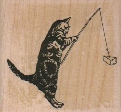 Kitty Fishin' 2 1/2 X 2