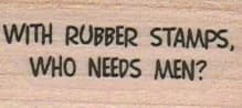With Rubber Stamps Who 1 X 1 1/2