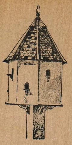 Birdhouse/peaked Roof 1 3/4 X 3 1/4