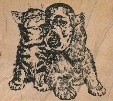Cat & Dog Buddies 2 3/4 X 2 1/4
