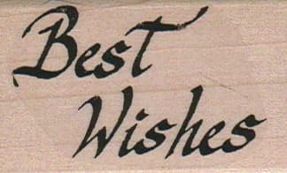 Best Wishes (script) 1 1/2 X 2 1/4