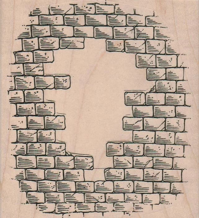 Brick Wall Open Middle 4 1/2 X 4 3/4