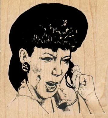 Telephone Operator/small 3 X 3 1/4