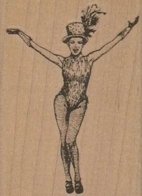 Feather Hat Dancer 2 1/4 X 3