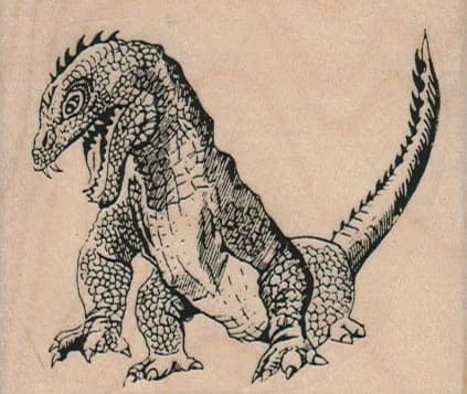 Snarling Godzilla 3 X 2 1/2