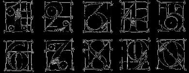 Steampunk Numbers (unmounted)