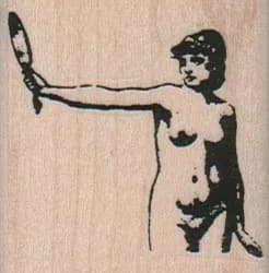 Nude With Mirror 1 3/4 x 1 3/4
