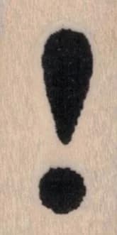 Banksy Exclamation Point 3/4 x 1 1/4